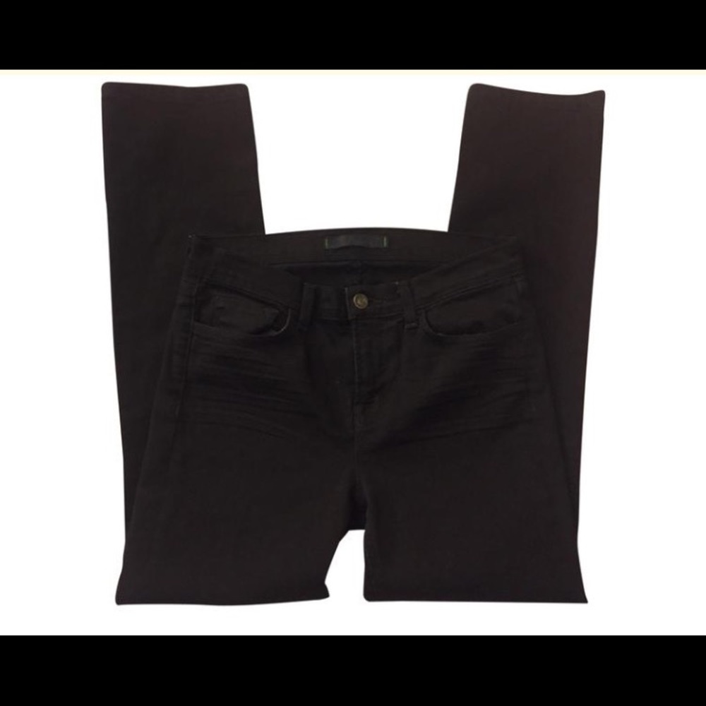 J Brand Shadow Black Mid Rise Cigarette Jeans 814
